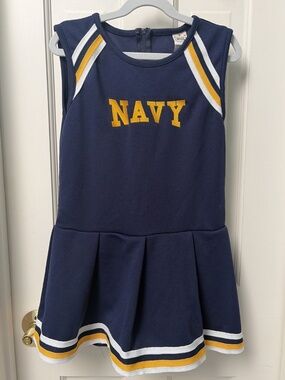 Vintage Little King NAVY Cheerleader Outfit Girls Size 8 Made In USA